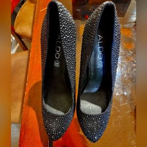 ALDO Black Sequined Heels